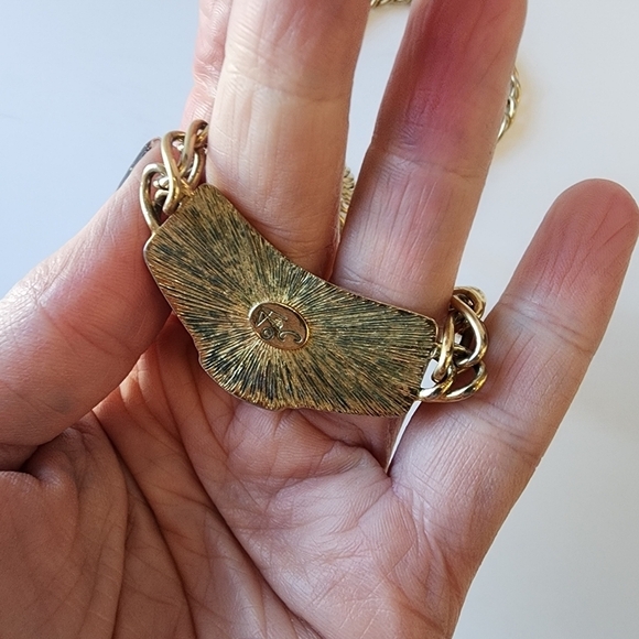 Vintage Jackie Collins Panther Gold & Silver Plated Collar Necklace - Picture 5 of 6